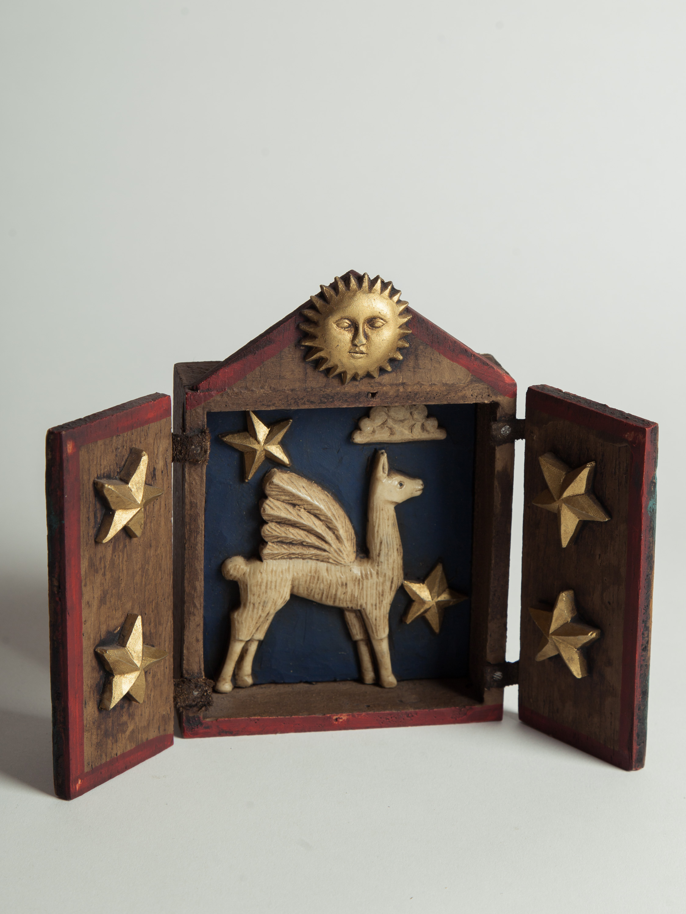 Retablo Llama Cosmica